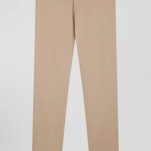 Alternative view of Pantalon chino en piqué de coton stretch et modal chanvre coupe Regular
