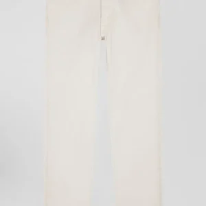 Alternative view of Pantalon 5 poches en coton stretch écru coupe Regular