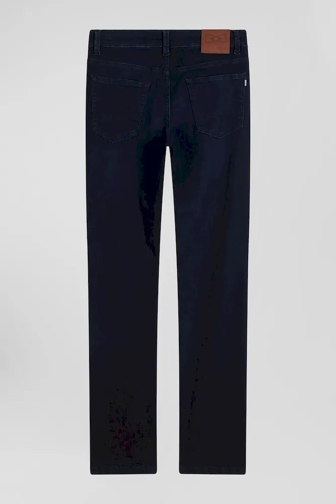 Jean en coton denim stretch bleu marine coupe Slim – Bild 4