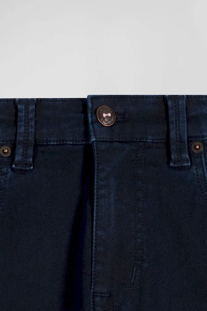 Jean en coton denim stretch bleu marine coupe Slim – Bild 8