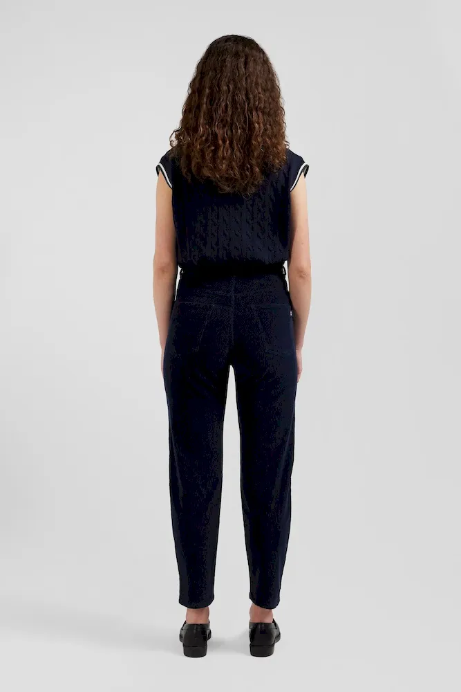 Jean 5 poches en coton stretch bleu marine coupe Comfort – Bild 3