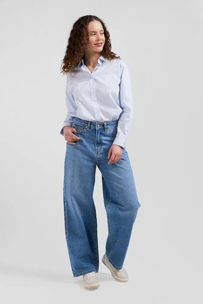 Jean en coton bleu coupe Relaxed – Bild 3