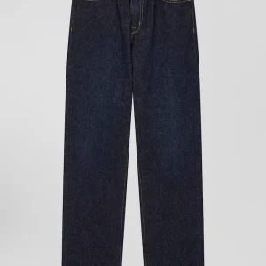 Alternative view of Jean en denim coton marine poches cargo coupe Oversized