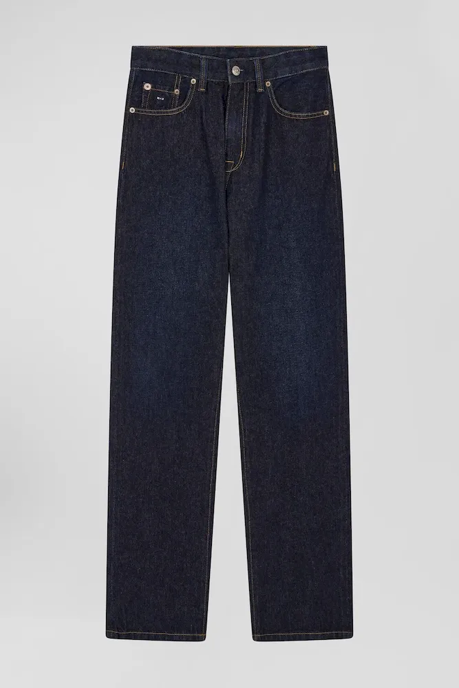 Jean en denim coton marine poches cargo coupe Oversized – Bild 2