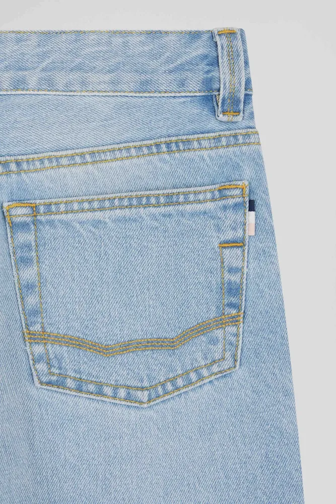 Jean en denim coton ciel coupe Oversized – Bild 7