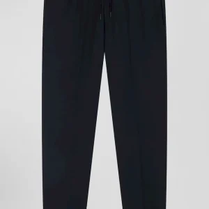 Alternative view of Pantalon en laine stretch kaki taille élastique coupe Modern