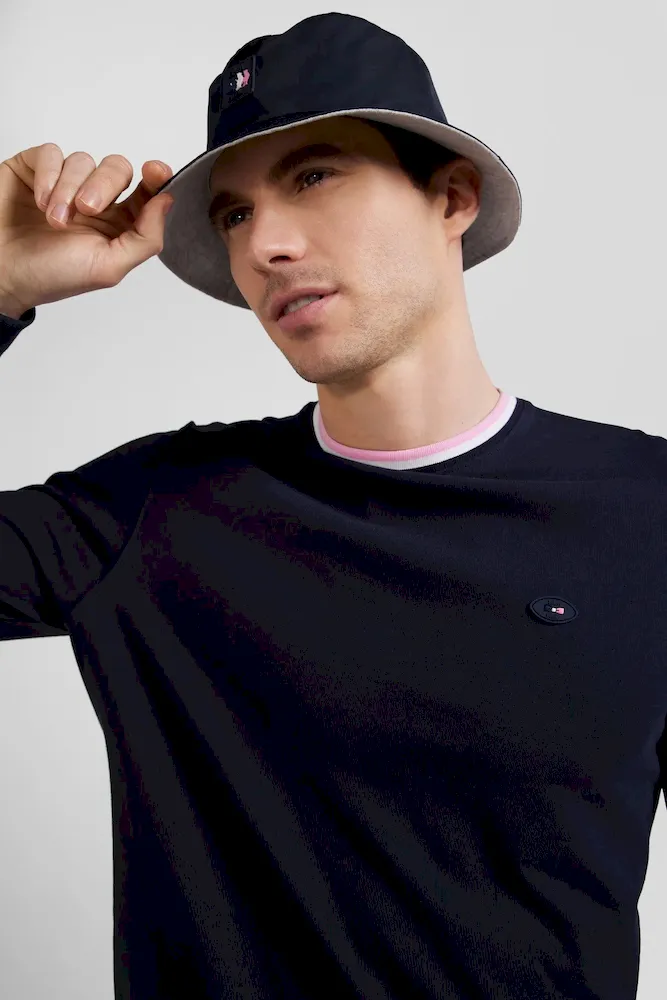 Bob en coton bleu marine – Bild 2