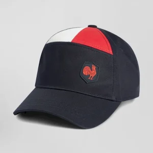 Casquette en coton bleu marine XV de France