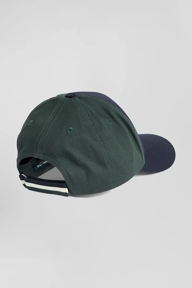 Casquette Bicolore En Coton Vert