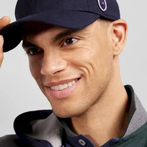 Alternative view of Casquette bleu marine badge gomme galon tricolore