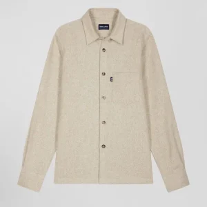 Alternative view of Surchemise en coton mélangé beige