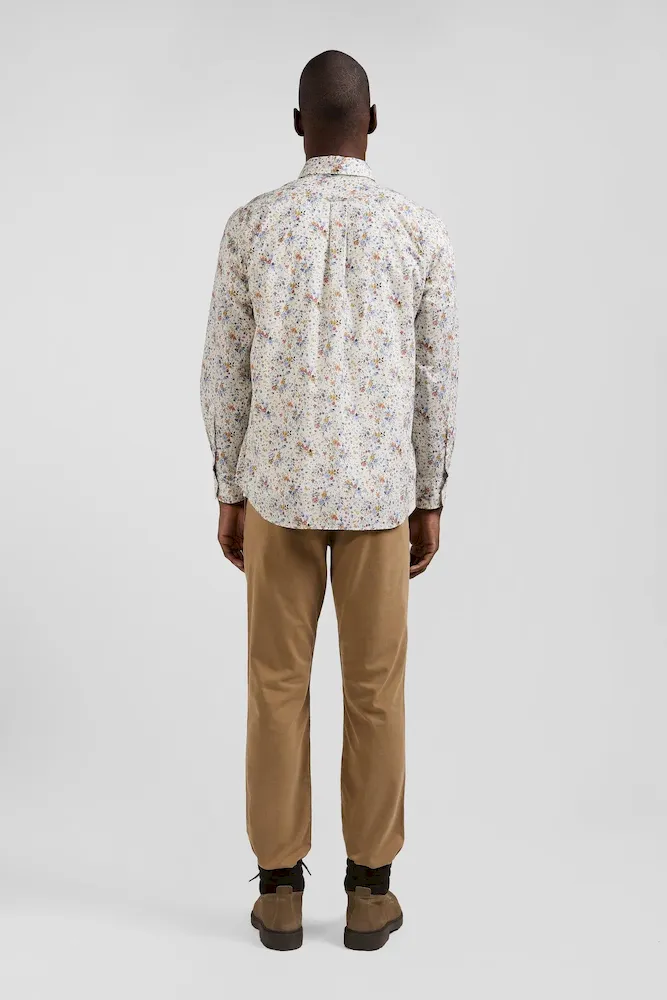 Chemise en popeline de coton imprimé floral coupe Regular – Bild 5