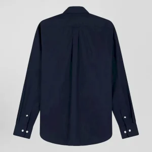Alternative view of Chemise en popeline de coton bleu marine coupe Regular