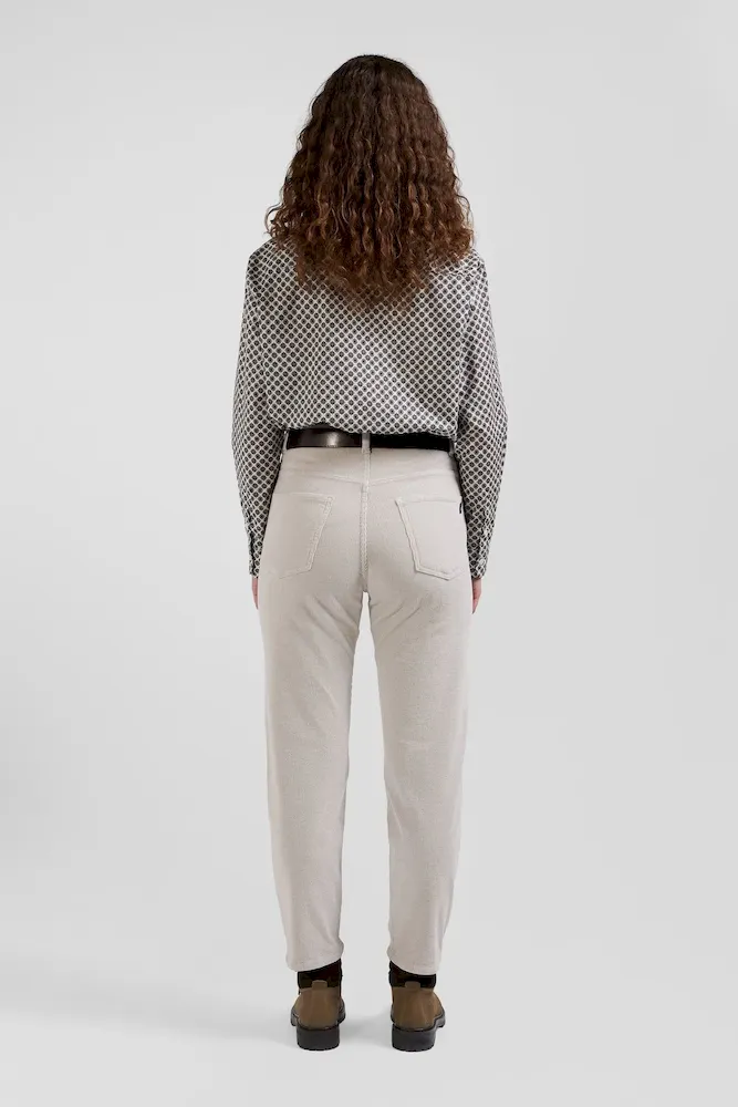 Chemise en coton ivoire microimprimé graphique coupe Regular – Bild 6