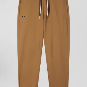 Alternative view of Pantalon jogging en molleton gratté noisette coupe Relaxed