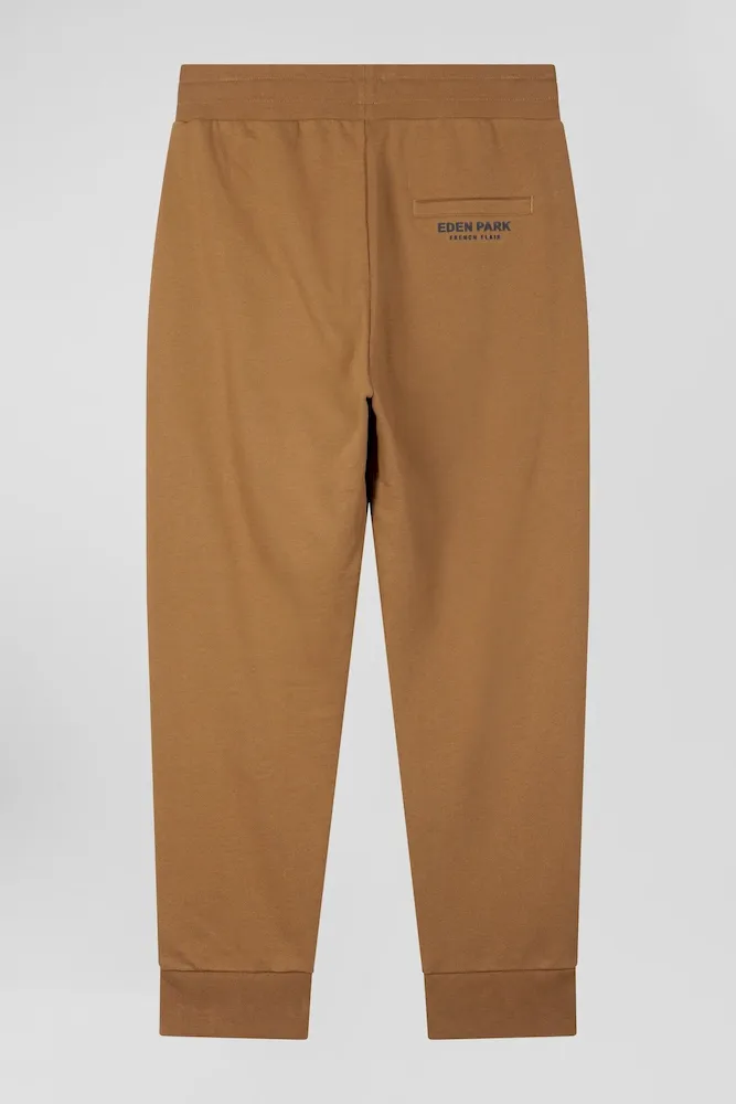 Pantalon jogging en molleton gratté noisette coupe Relaxed – Bild 4