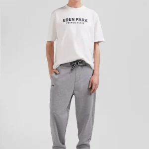 Pantalon jogging en molleton gratté gris coupe Relaxed