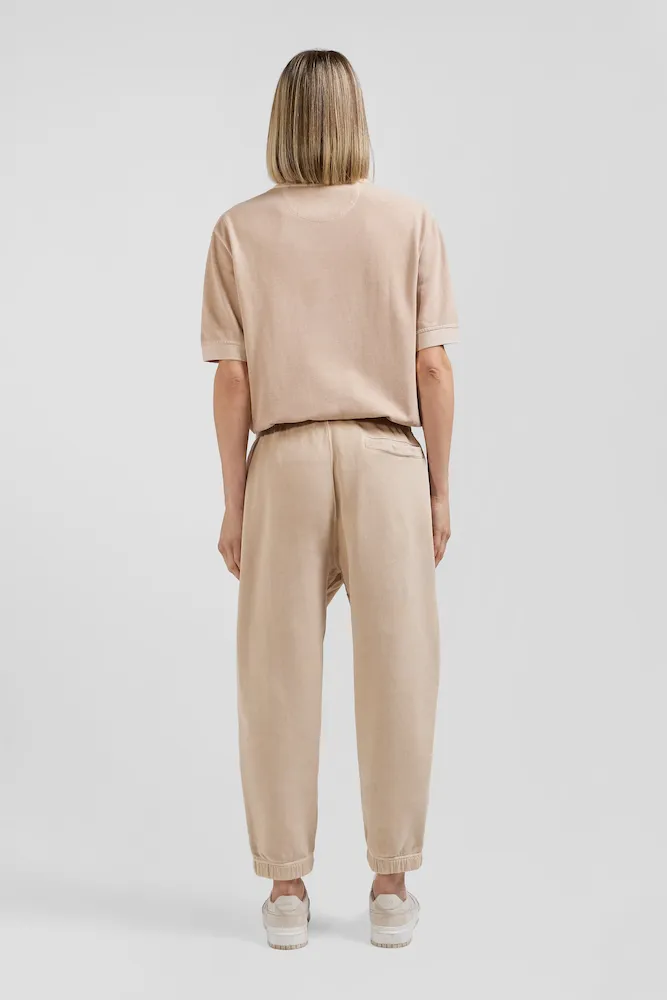 Jogging unisexe en molleton coton beige surteint coupe Relaxed – Bild 10