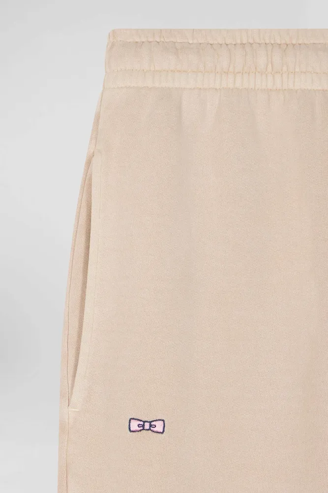 Jogging unisexe en molleton coton beige surteint coupe Relaxed – Bild 11