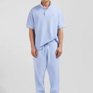 Jogging unisexe en molleton coton ciel surteint coupe Relaxed