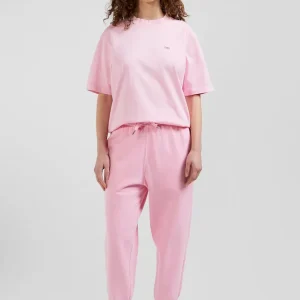 Alternative view of Jogging unisexe en molleton coton rose surteint coupe Relaxed