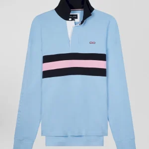 Alternative view of Maillot manches longues en coton ciel brodé coupe Relaxed