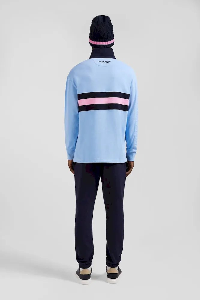 Maillot manches longues en coton ciel brodé coupe Relaxed – Bild 3