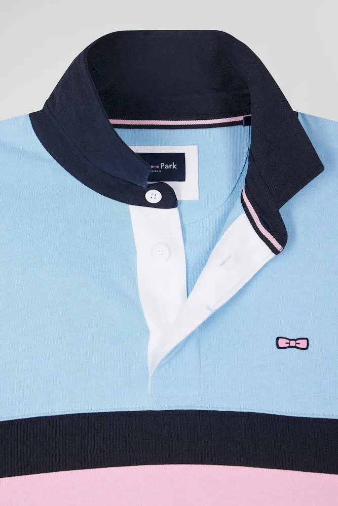 Maillot manches longues en coton ciel brodé coupe Relaxed – Bild 7