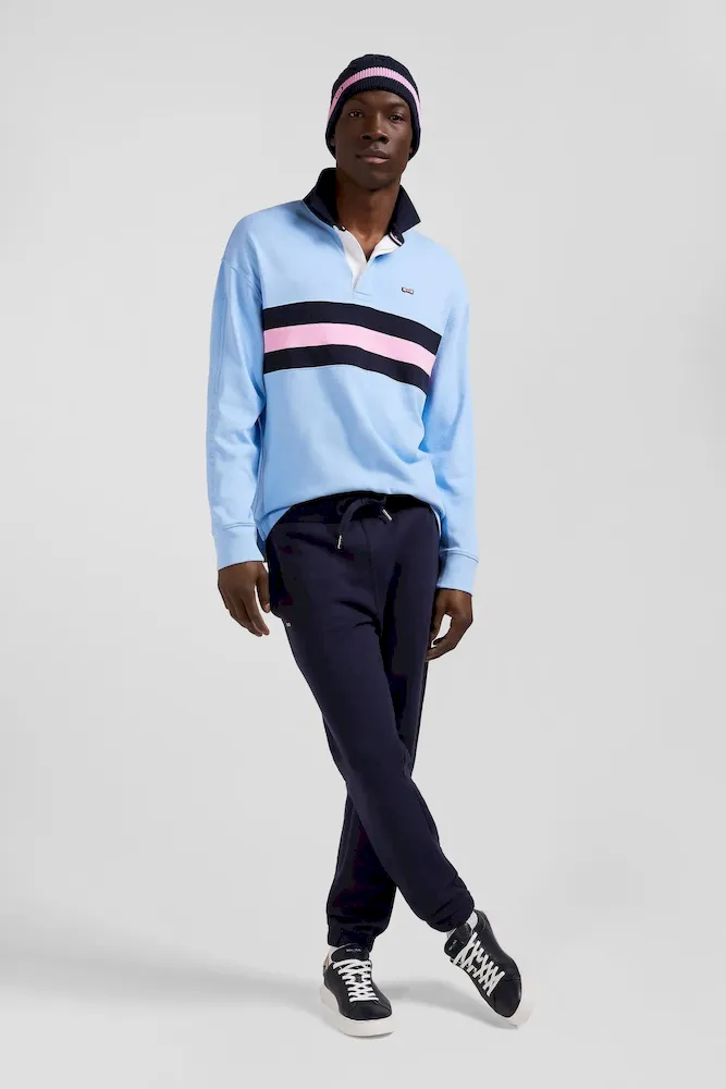 Maillot manches longues en coton ciel brodé coupe Relaxed – Bild 5