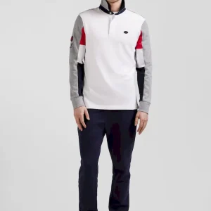 Maillot manches longues en coton blanc coupe Regular