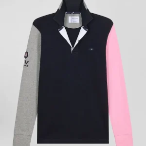 Alternative view of Maillot manches longues XV de France en coton tricolore coupe Regular