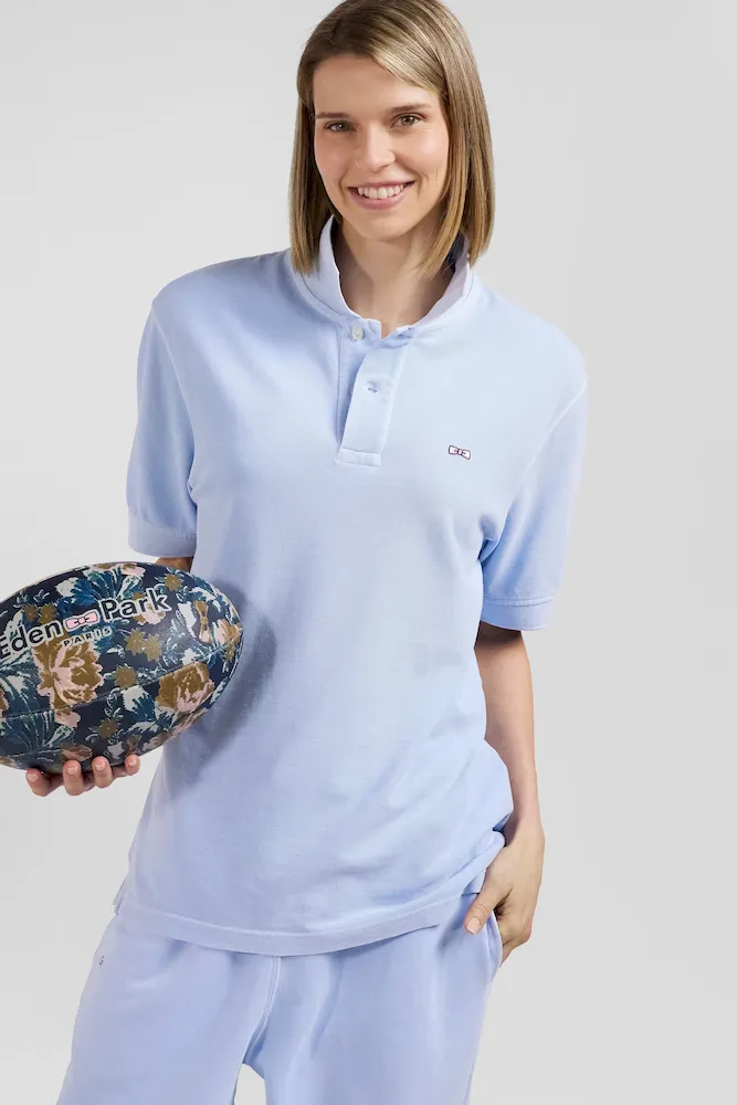 Polo manches courtes unisexe en piqué coton ciel surteint coupe Oversized – Bild 5