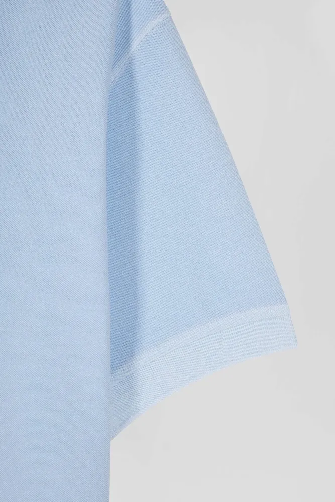 Polo manches courtes unisexe en piqué coton ciel surteint coupe Oversized – Bild 12