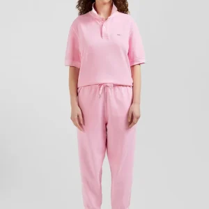 Alternative view of Polo manches courtes unisexe en piqué coton rose surteint coupe Oversized