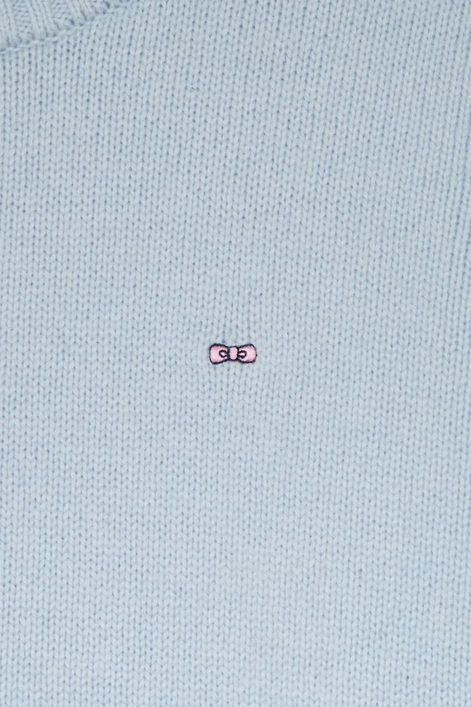 Pull col rond en laine et cachemire ciel coupe Regular – Bild 8