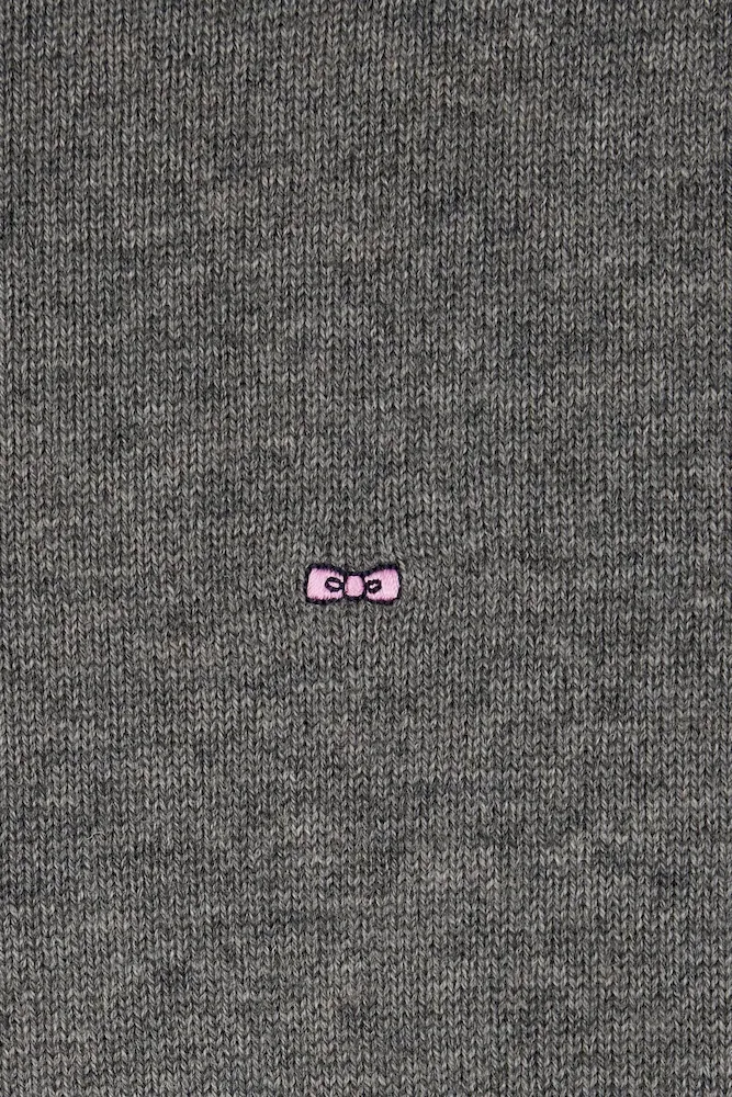 Pull col roulé en laine et coton gris anthracite coupe Relaxed – Bild 5