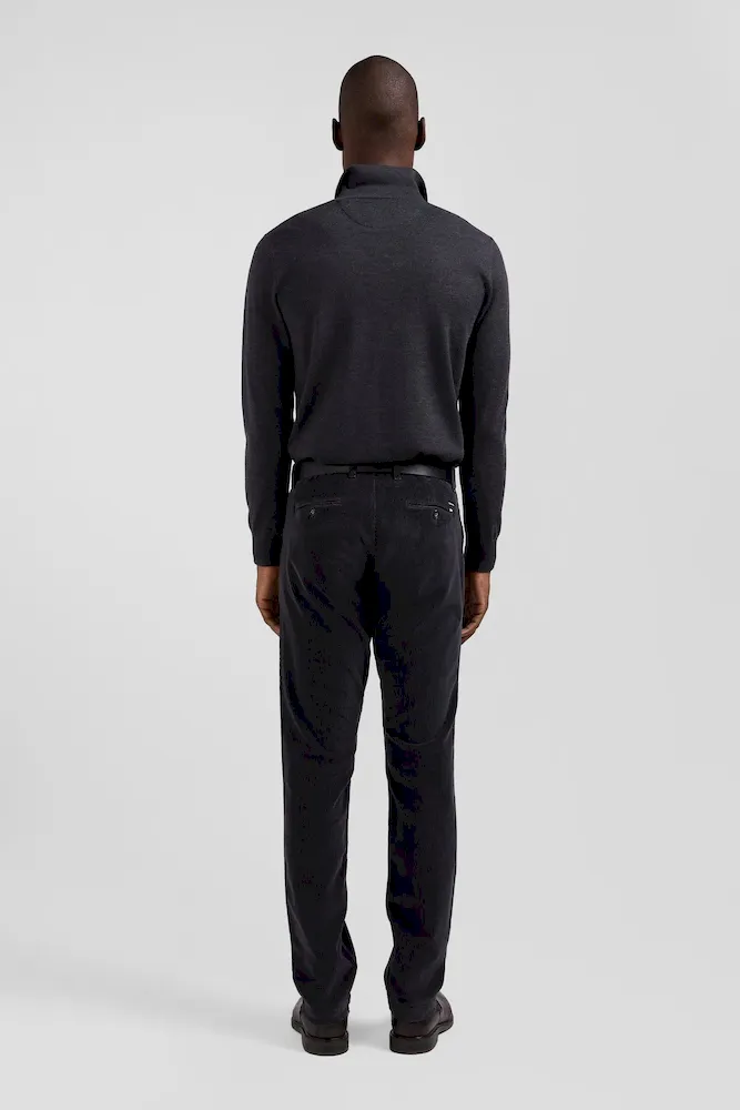 Pull col maillot en laine gris anthracite coupe Regular – Bild 6