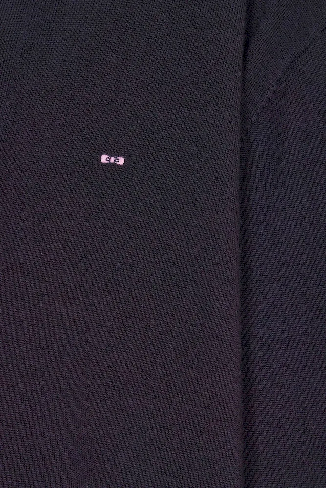 Robe col maillot en laine bleu marine coupe Regular – Bild 8