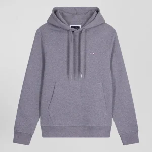 Alternative view of Sweatshirt à capuche en molleton coton gris coupe Regular