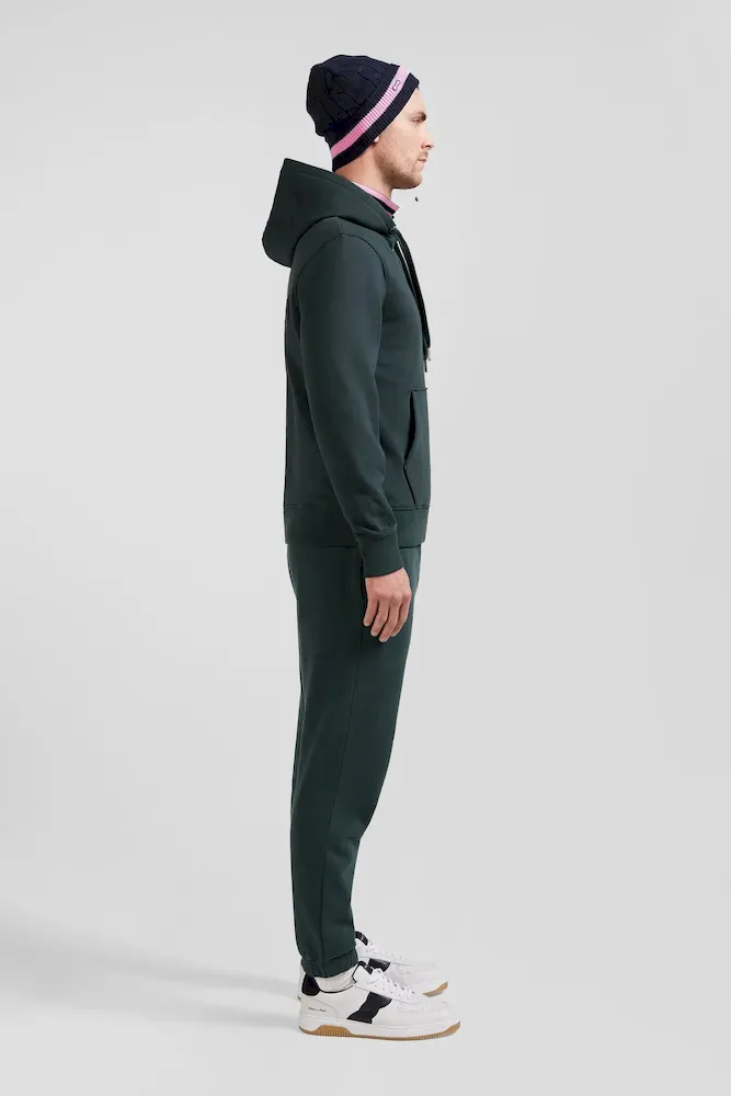 Sweatshirt à capuche en molleton vert broderie Eden Park coupe Regular – Bild 5