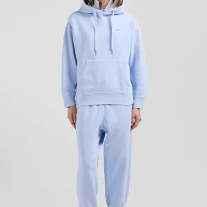 Alternative view of Sweatshirt à capuche unisexe en molleton coton ciel surteint coupe Oversized