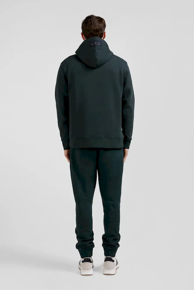 Sweatshirt à capuche en coton mélangé vert coupe Relaxed – Bild 6