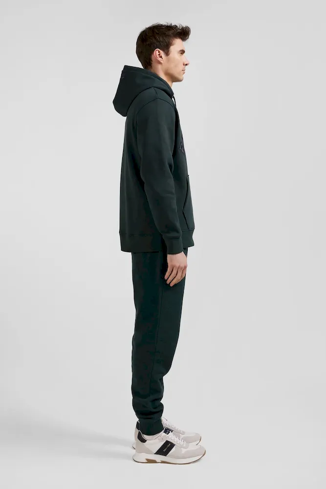 Sweatshirt à capuche en coton mélangé vert coupe Relaxed – Bild 5