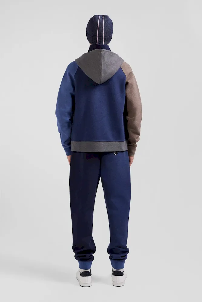 Sweatshirt en coton mélangé parmenture matelassée gris coupe Regular – Bild 6