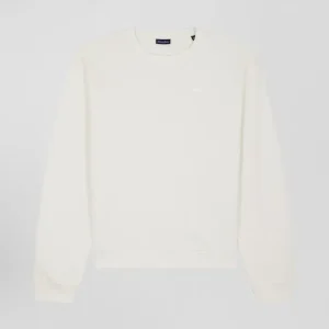 Alternative view of Sweatshirt col rond en coton écru coupe Oversized