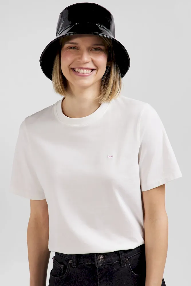 T-shirt manches courtes en coton écru coupe Modern – Bild 3