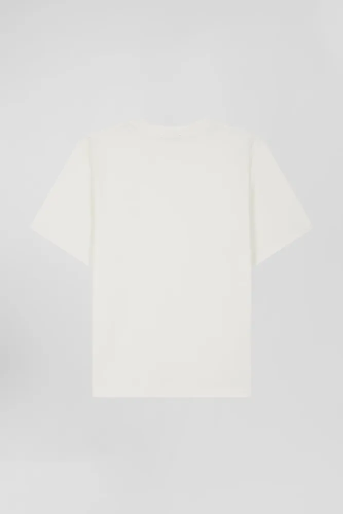 T-shirt manches courtes en coton écru coupe Modern – Bild 4