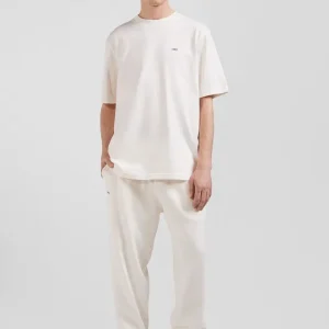 T-shirt manches courtes unisexe en coton surteint uni écru coupe Oversized