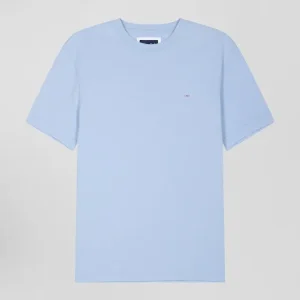 Alternative view of T-shirt manches courtes en coton ciel patch dos coupe Regular