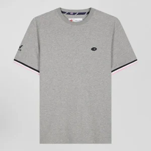 Alternative view of T-shirt manches courtes en coton gris broderie XV de France coupe Regular